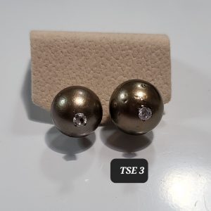 TSE 3 Copper Coffee Coloured Studs
