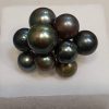 TNR5 Tahitian bicolour pearl ring